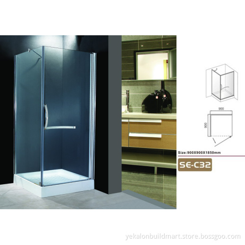 wholesale factory frameless glass shower enclosure/shower cabin and price